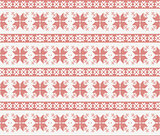 seamless knitted pattern with christmas ornament
