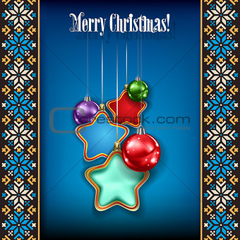 Abstract grunge background with white Christmas tree