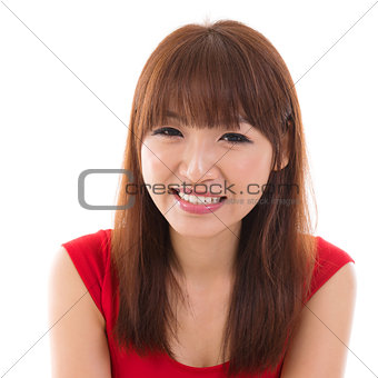 Close up portrait headshot of Asian woman 