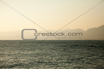 Mediterranean sea at sunrise 