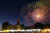 Fireworks in the country of Casciago