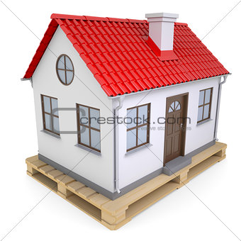 Small house on pallet