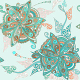 Floral pattern in eastern style