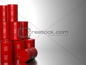 Red Barrels for Oil .