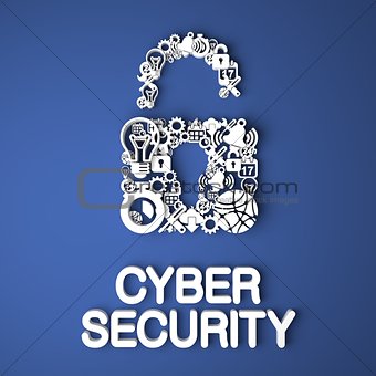 Cyber Security Concept.