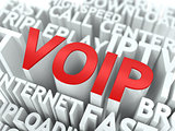 VOIP. The Wordcloud Concept.