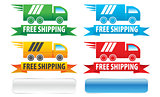 Free Shipping Trucks Ribbons and Buttons