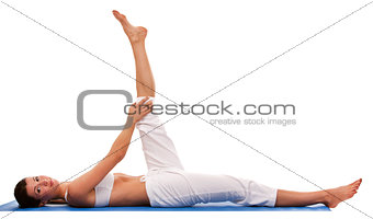 woman and yoga