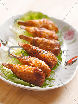 vegetarian mock chicken drumsticks