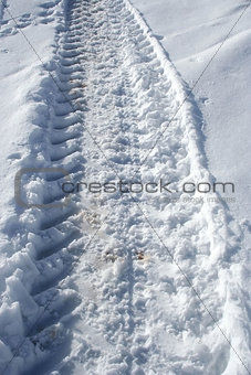 Track on snow