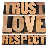 trust, love and respect 