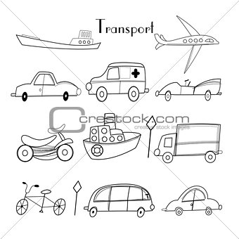 illustration of different types of transport