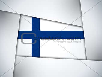 Finland Country Flag Geometric Background