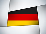 Germany Country Flag Geometric Background