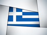 Greece Country Flag Geometric Background