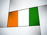 Ireland Country Flag Geometric Background
