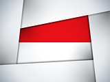 Monaco Country Flag Geometric Background