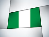 Nigeria Country Flag Geometric Background