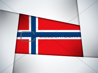 Norway Country Flag Geometric Background