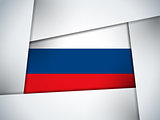 Russia Country Flag Geometric Background