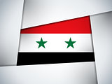 Syria Country Flag Geometric Background