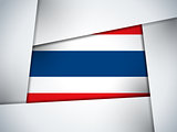 Thailand Country Flag Geometric Background