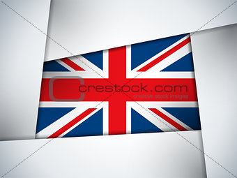UK Country Flag Geometric Background