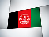 Afghanistan Country Flag Geometric Background
