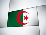 Algeria Country Flag Geometric Background