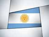 Argentina Country Flag Geometric Background
