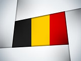 Belgium Country Flag Geometric Background