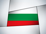 Bulgaria Country Flag Geometric Background