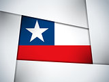 Chile Country Flag Geometric Background