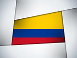 Colombia Country Flag Geometric Background