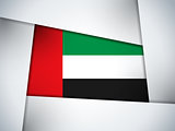 Emirates Country Flag Geometric Background
