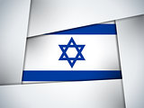 Israel Country Flag Geometric Background