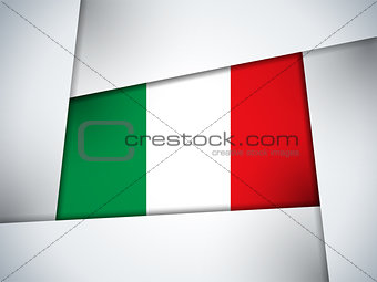 Italy Country Flag Geometric Background