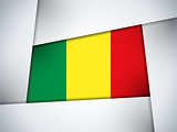 Mali Country Flag Geometric Background