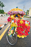 Trishaw Parked on Roadside in Malacca
