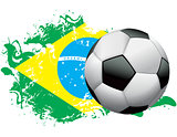 Brazil Soccer Grunge Design