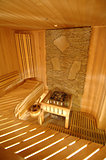 wooden sauna cabin