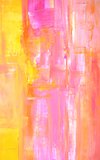 Pink and Yellow Abstract Art Painting