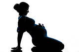 pregnant woman sitting