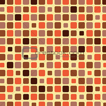 Orange shade tile mosaic background