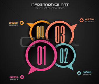 Infographics concept to display your data in a stylish way.