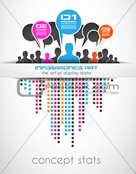 Infographics concept background to display your data in a stylish way.