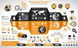 Infographic elements - set of paper tags