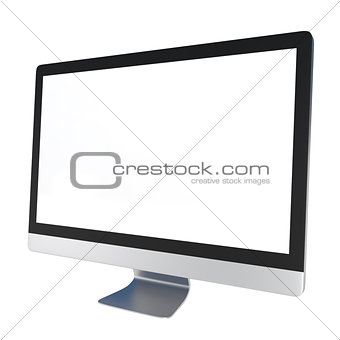 Computer Monitor isolated on white