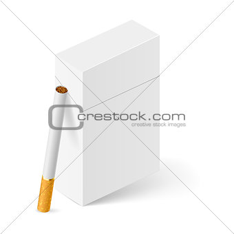 White Pack of cigarettes