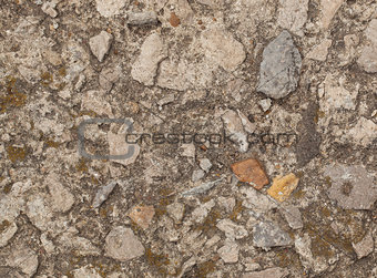 Grunge texture with cement and stones